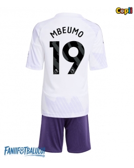 Manchester United Bryan Mbeumo #19 Echipament de Fotbal Replică 2025-26 Copii Deplasare (+ Șorturi)